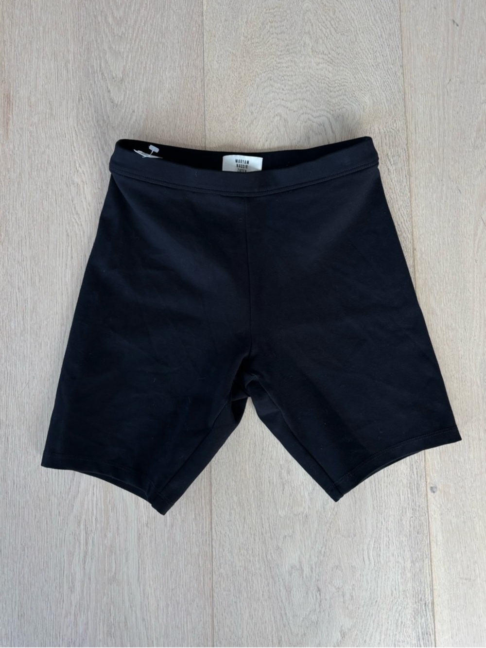 Maryam Nassir Zadeh Black Biker Shorts - NEW